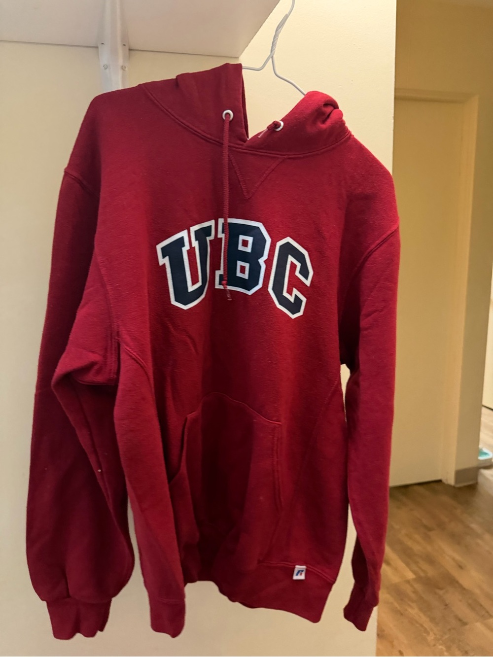 Russell Athletic Red UBC Crewneck Hoodie